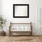 Mezzanine Espresso Non-Beveled Custom Framed Bathroom Vanity Wall Mirror